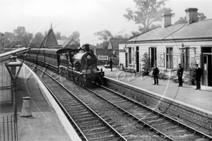 Chilham Train Station, Canterbury in Kent c1900s