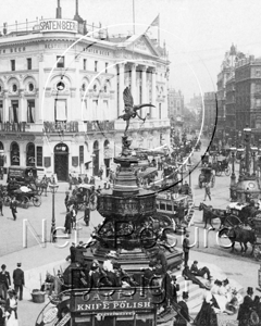 Piccadilly Circus in London c1890s