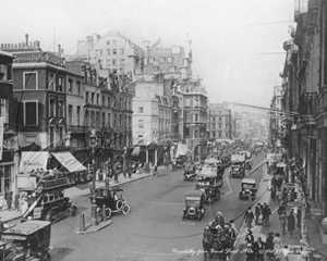 Picture of London - Piccadilly from Bond Street c1910s - N1782
