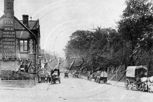 Fox on the Hill Public House on Denmark Hill, Camberwell in South East London c1906