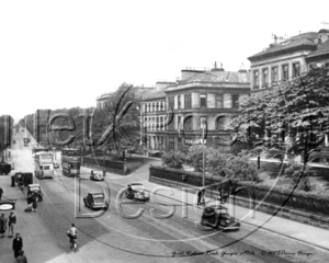 Great Western Road, Glasgow in Scotland c1930s