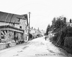 Picture of Sussex - Cross In Hand, The Street c1910s - N1305