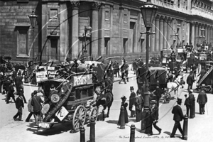 Bank of England in the City of London c1890s