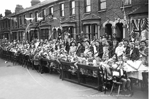 Picture of London, SW - Battersea, Musjid Road, V.E. Day Party 1945 - N541