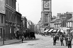 Picture of Scotland - Ayrshire, High Street And Wallace Tower c1890s - N3154