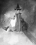Picture of Misc - Kids, Young Girl on Broom Stick c1930s - N1032