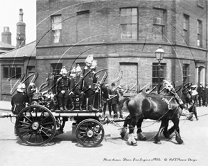 Picture of Misc - Fire Brigade, Horse Drawn Fire Engine c1900s - N1099