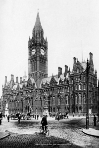 Town Hall, Albert Square, Manchester in Lancashire c1900s