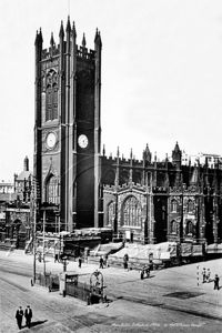Manchester Cathedral in Lancashire c1940s