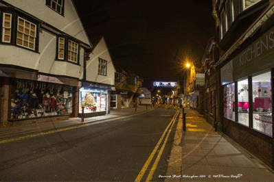 Denmark Street, Wokingham in Berkshire on the 21st December 2014