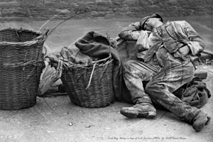 Coalboy, Asleep On Coal Bags in London c1900s