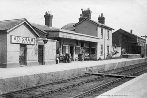 Train Station, Adisham in Kent c1890s