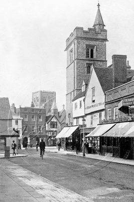 Picture of Herts - St Albans, Clock Tower And Abbey c1900s - N3514