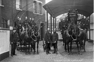 Picture of London, E - Bow, London Fire Brigade and Bow Fire Station c1900s - N3543