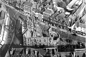 Picture of Berks - Wokingham, Town Hall from above c1930s - N3688