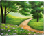 Picture of Landscapes - Country Path Scene - O025