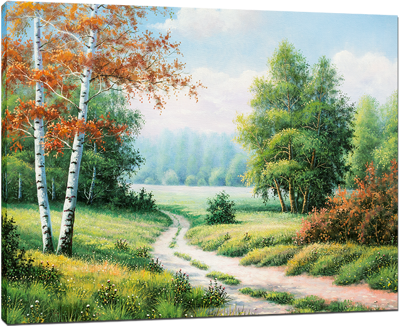 Picture of Landscapes - Country Path Scene - O039