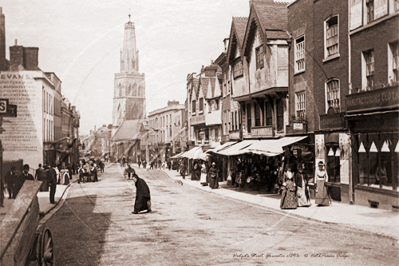 St Nicholas Church, Westgate Street, Gloucester in Gloucestershire c1890s