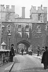 Main Entrance, The Tower of London  in The City of London c1890s