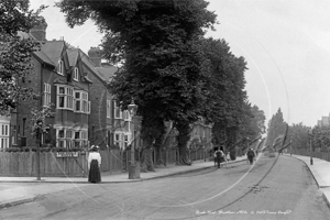 Thrale Road by Ribblesdale Road, Streatham in South West London c1900s