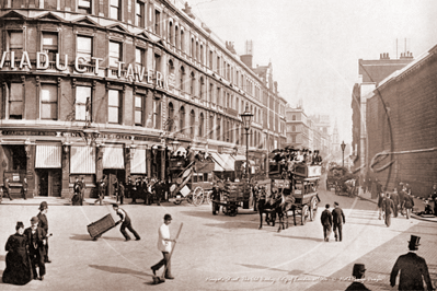 Newgate Street and The Old Bailey in The City of London c1890s