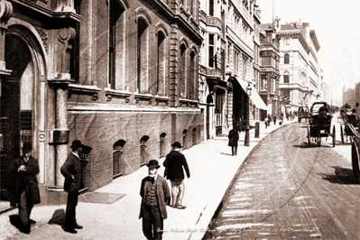 The Times Offices, Queen Victoria Street in the City of London c1890s