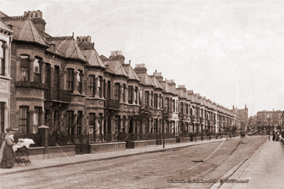 Winchenden Road, Fulham in South West London c1900s