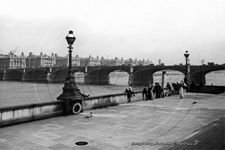 Westminster Bridge in London c1890s