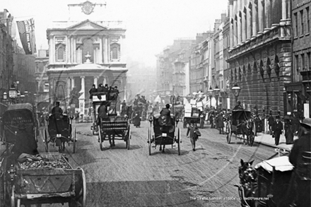 Picture of London - The Strand with Cabs c1890s - N4337