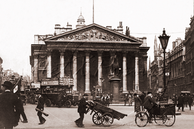 The Royal Exchange in The City of London c1910s