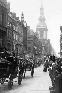 Bow Church and Cheapside in the City of London c1890s