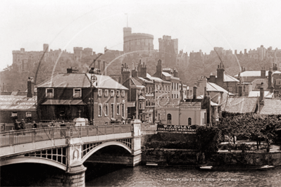 Picture of Berks - Windsor, Windsor Castle and Bridge c1900s - N4615