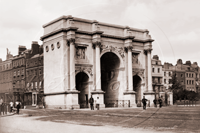 Marble Arch in Central London c1870s
