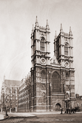 Westminster Abbey in London c1880s