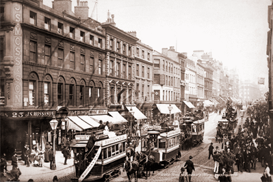 Picture of Lancs - Manchester, Market Street c1889 - N4706