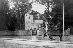 Picture of Co Durham - Durham, Stanhope, Church and Cross c1899 - N4749