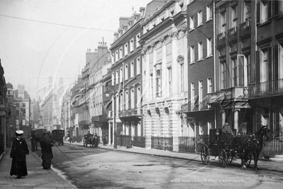 Bruton Street in Central London c1900s