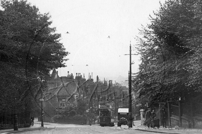Four Wheeler Tram, Anerley Hill, Crystal Palace in South East London c1920s