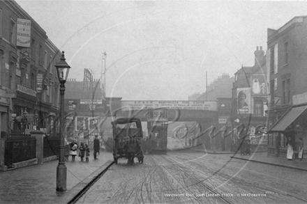 Wandsworth Road by Wandsworth Station, Lambeth in South West London c1900s