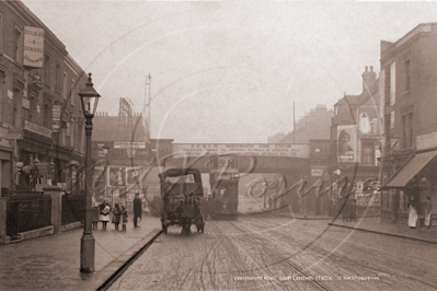 Wandsworth Road by Wandsworth Station, Lambeth in South West London c1900s