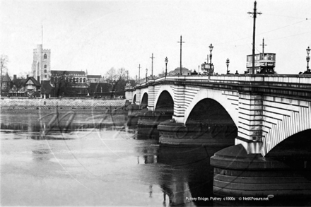 Putney Bridge in London c1900s