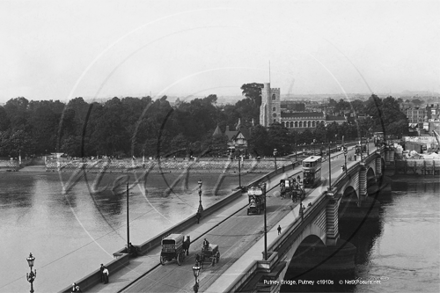 Putney Bridge in South West London c1910s