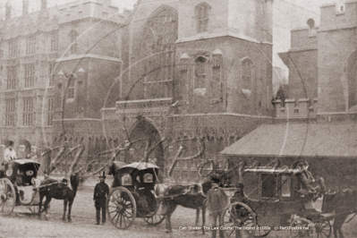 Cab Shelter, The Law Courts and The Strand in The City Of London c1890s