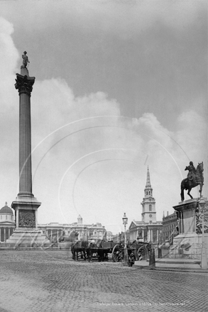 Trafalgar Square, London c1869