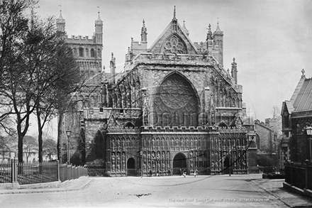 Picture of Devon - Exeter,  Exeter Cathedral, West Front c1890s - N5293